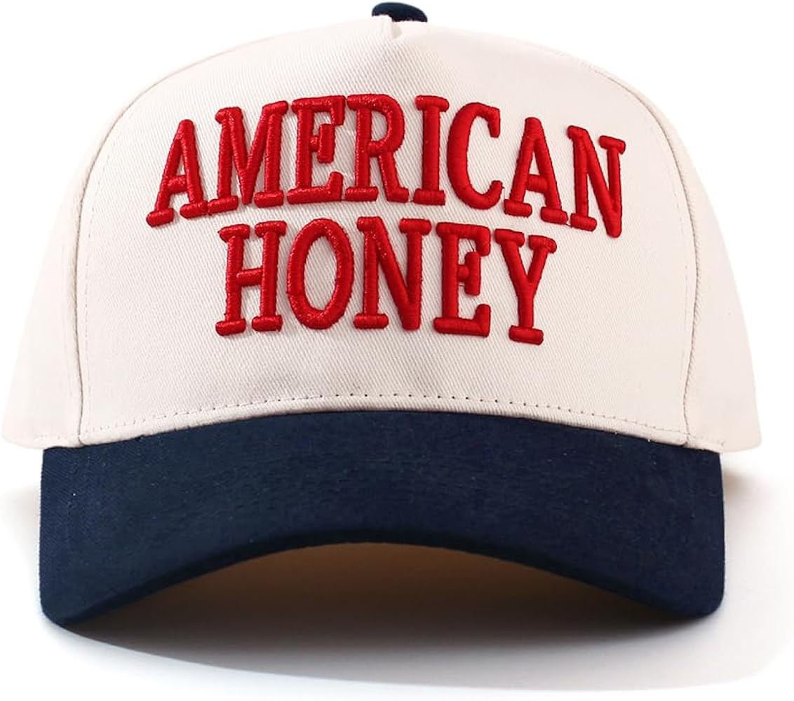 American Honey Vintage Trucker Hat, 4th of July USA Party, Vintage Two-Tone Baseball Cap for Wome... | Amazon (US)