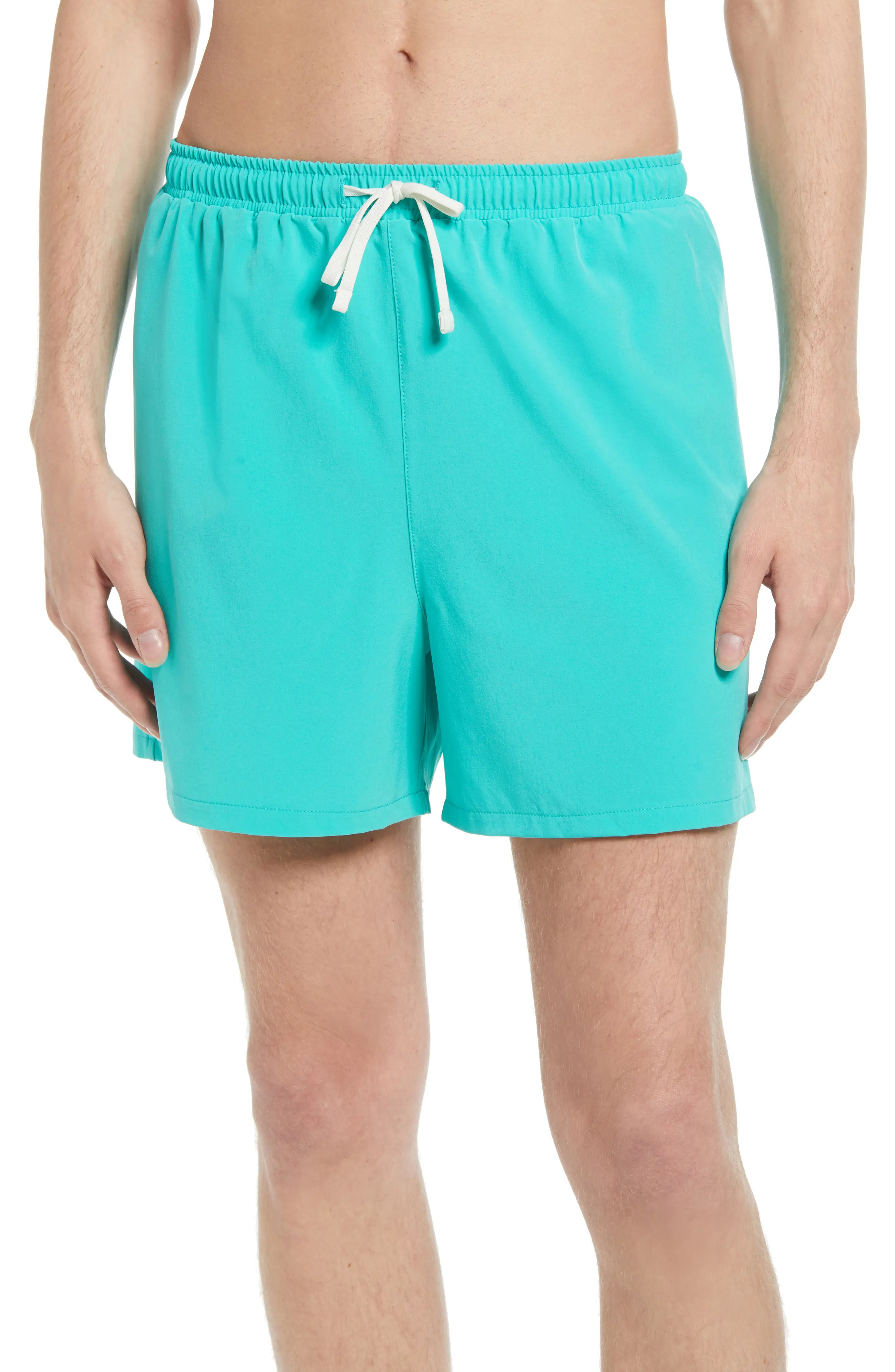 Open Edit Classic Swim Trunks in Teal Bright at Nordstrom, Size Medium | Nordstrom