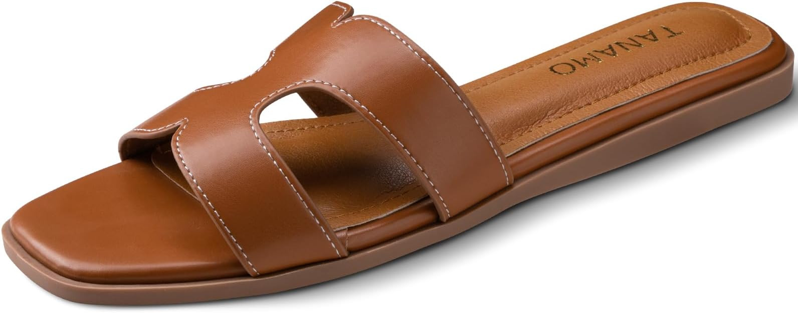 Tanamo Womens's Sandals Girls Slides Sandals Women Narrow Dressy Summer Flat Sandals Square Open ... | Amazon (US)