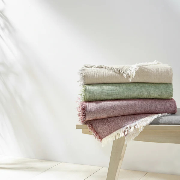 Brentwood Cotton-Wool Throw | Kassatex