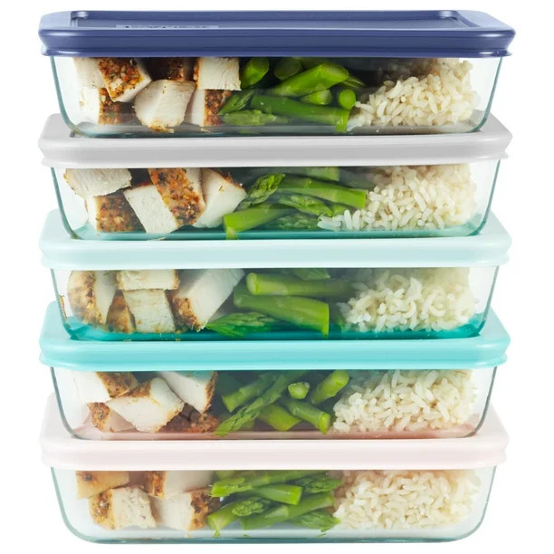 Pyrex®, Meal Prep Set, Glass, 10-piece - Walmart.com | Walmart (US)