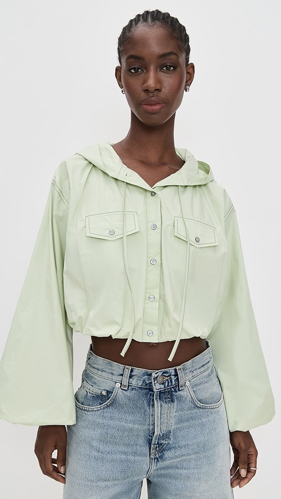 Sullivan Sportswear Hooded Bubble Blouse | Shopbop