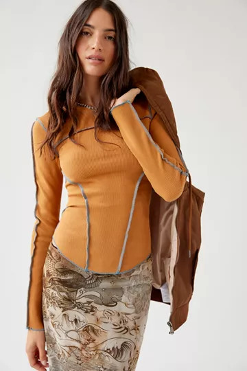 BDG Emme Thermal Seamed Top | Urban Outfitters (US and RoW)