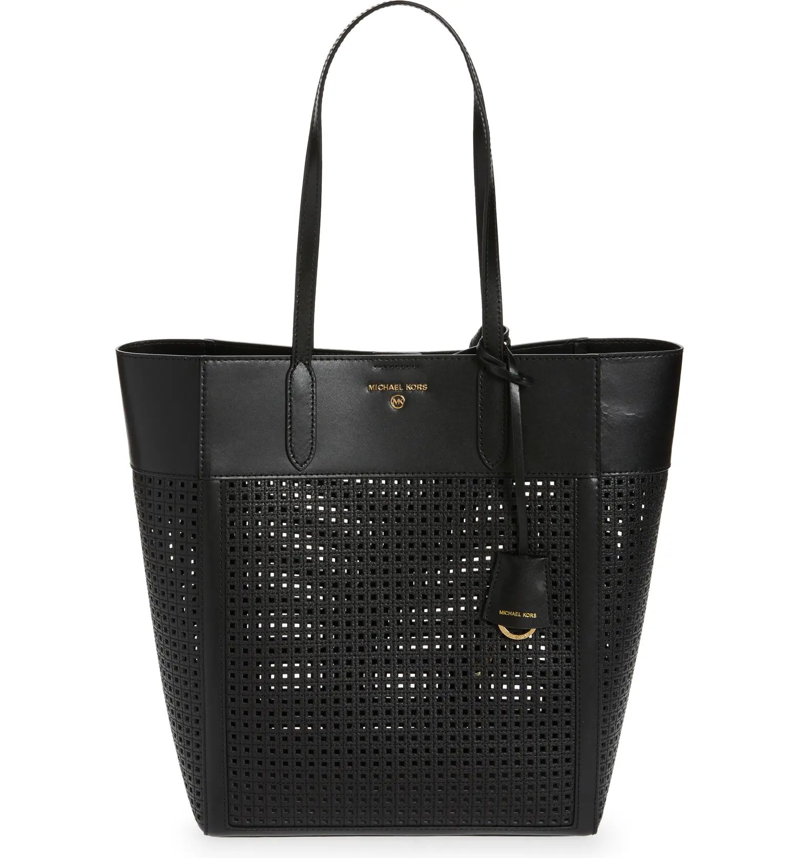 Large Sinclair North/South Perforated Leather Tote | Nordstrom