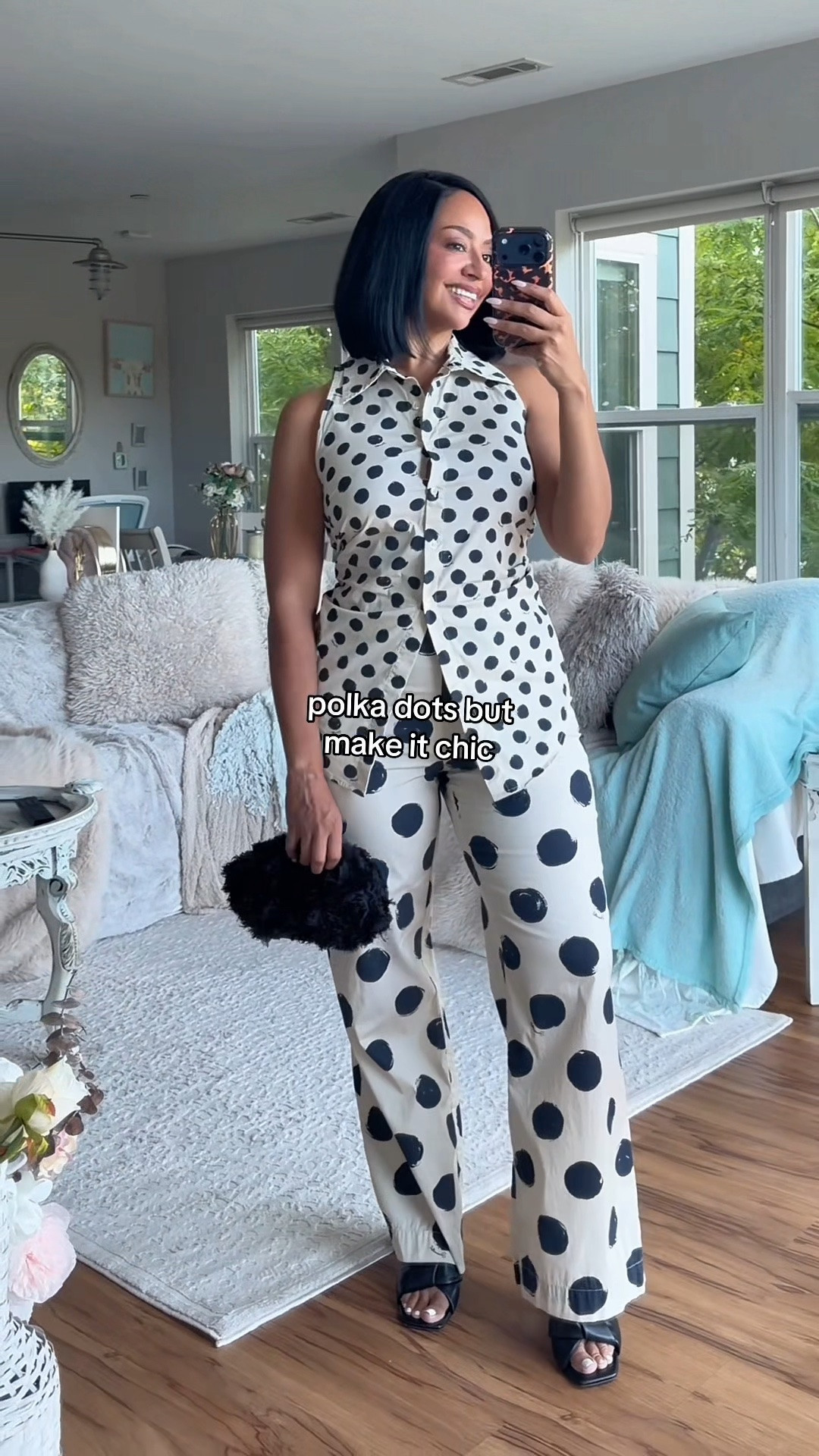 Chic polka dot matching set for a summer date night or vacation outfit 🖤 

WHERE TO WEAR IT: brunch, lunch, vacation, date 
STRETCH: No
TRUE TO SIZE: Yes
OVERALL FIT: Fitted
PETITE FRIENDLY: Yes

Sizing ⬇️
5’3 
Bust: 32DD
Waist: 27”
Hips: 42”
Wearing Size M

Make sure you download the ✨FREE✨ LTK app and follow me @heyrissyrozay for all my style and beauty finds 🫶🏽

over 40 outfit ideas
petite curvy outfits

#LTKTravel #LTKOver40 #LTKPetite