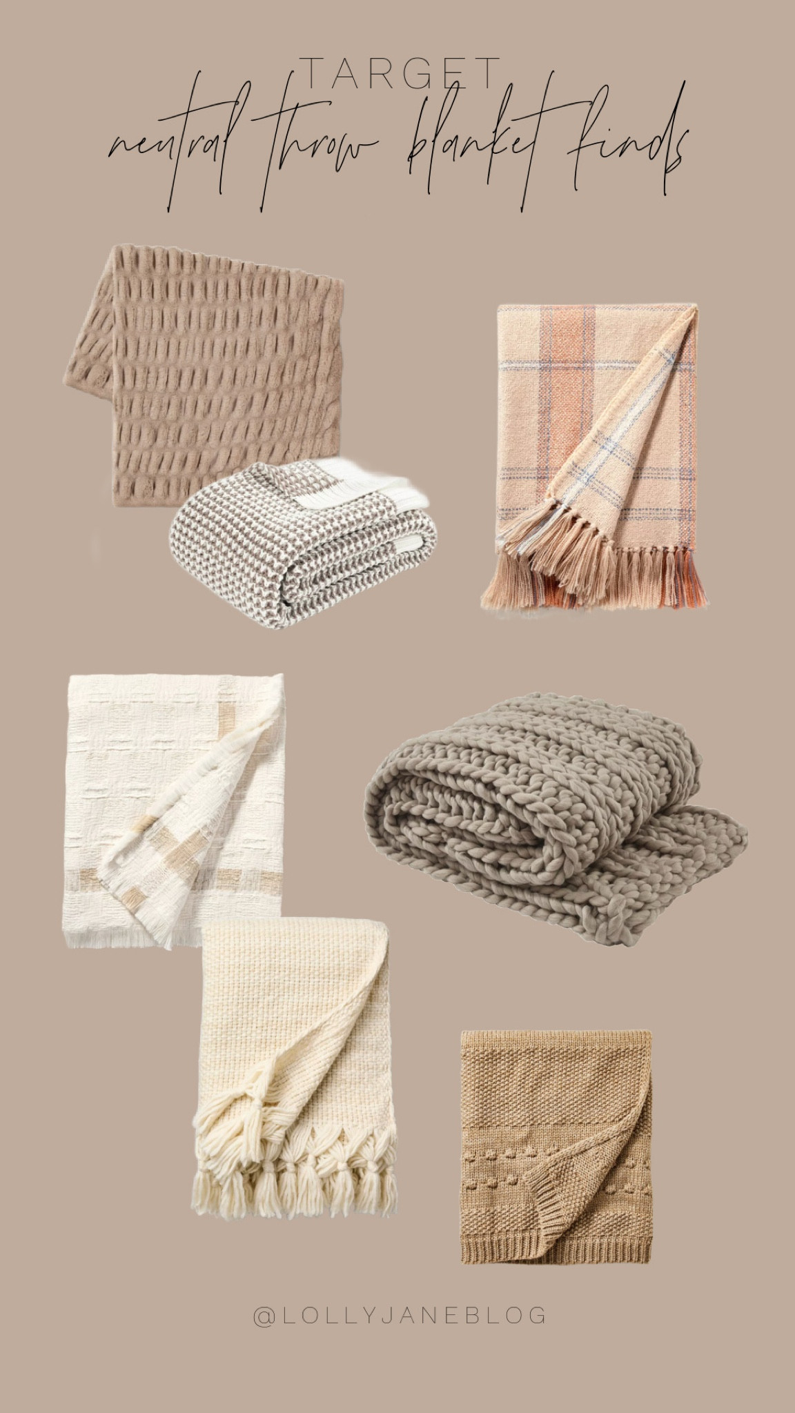 Shop Target's neutral throw blanket finds!! 🖤🖤🖤

Target has the cutest home decor finds of 2025! Neutral throw blankets are perfect for every season 🤎

#LTKHome #LTKFindsUnder100 #LTKStyleTip
