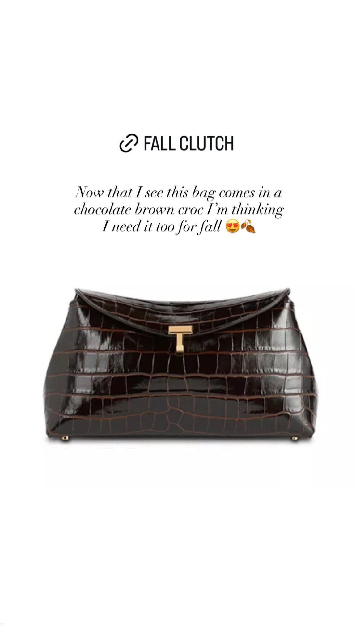 Dream fall clutch! 

#LTKSeasonal #LTKItBag #LTKStyleTip