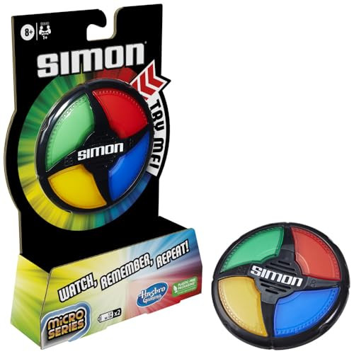 Hasbro Gaming Simon Micro Series Electronic Game for 1 or More Players, Classic Simon Gameplay in a Compact Size, Fun Party Game for Kids Ages 8+ | Amazon (US)