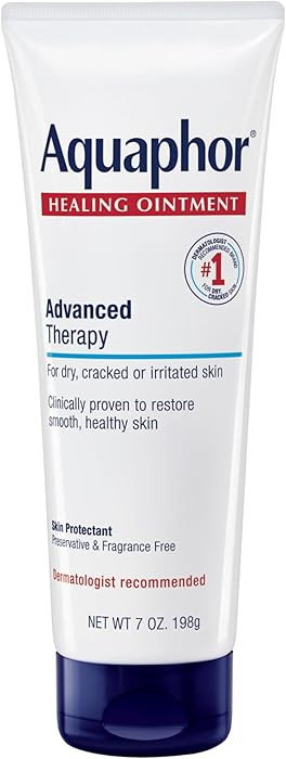 Aquaphor Healing Ointment Advanced Therapy Skin Protectant, Dry Skin Body Moisturizer, 7 Oz Tube | Amazon (US)