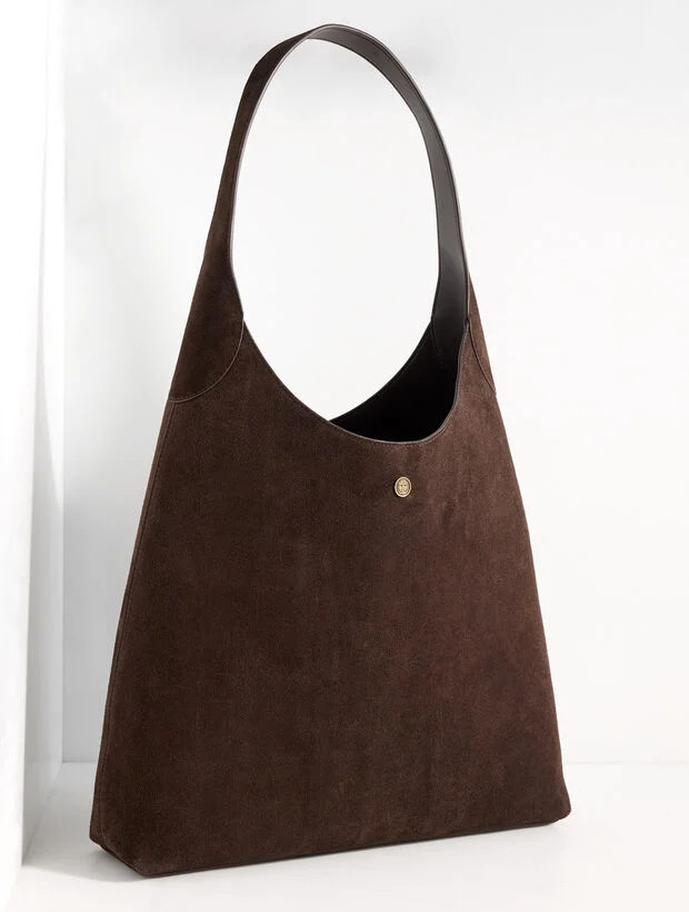 Hayden Suede Large Hobo Bag | Talbots