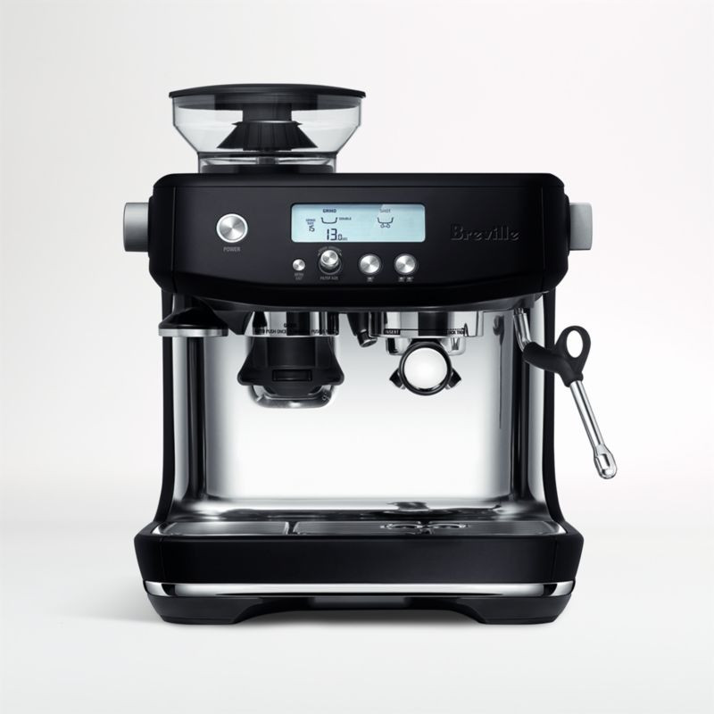 Breville Barista Pro Black Truffle Espresso Machine + Reviews | Crate & Barrel | Crate & Barrel