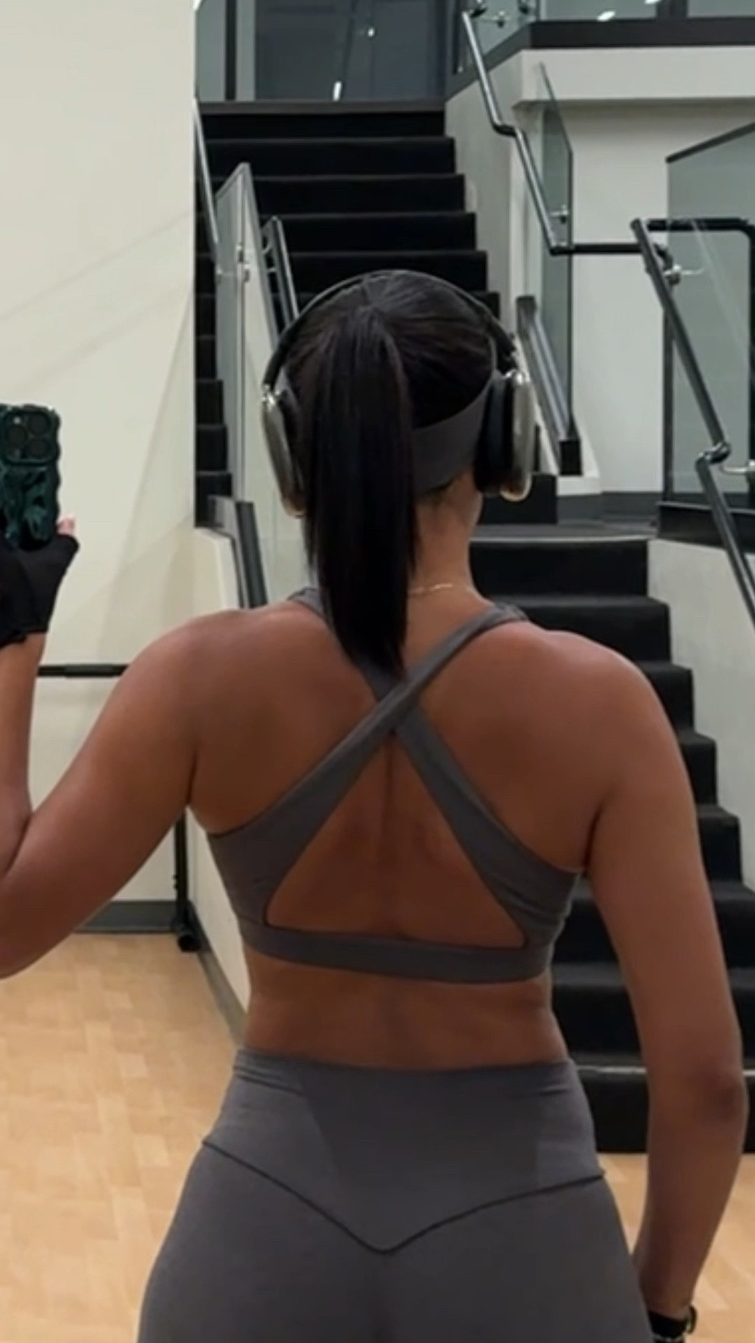 Another day. Another cute workout set. I love the back on this one! Wearing a size medium in both. 

#LTKFitness #LTKShoeCrush #LTKActive