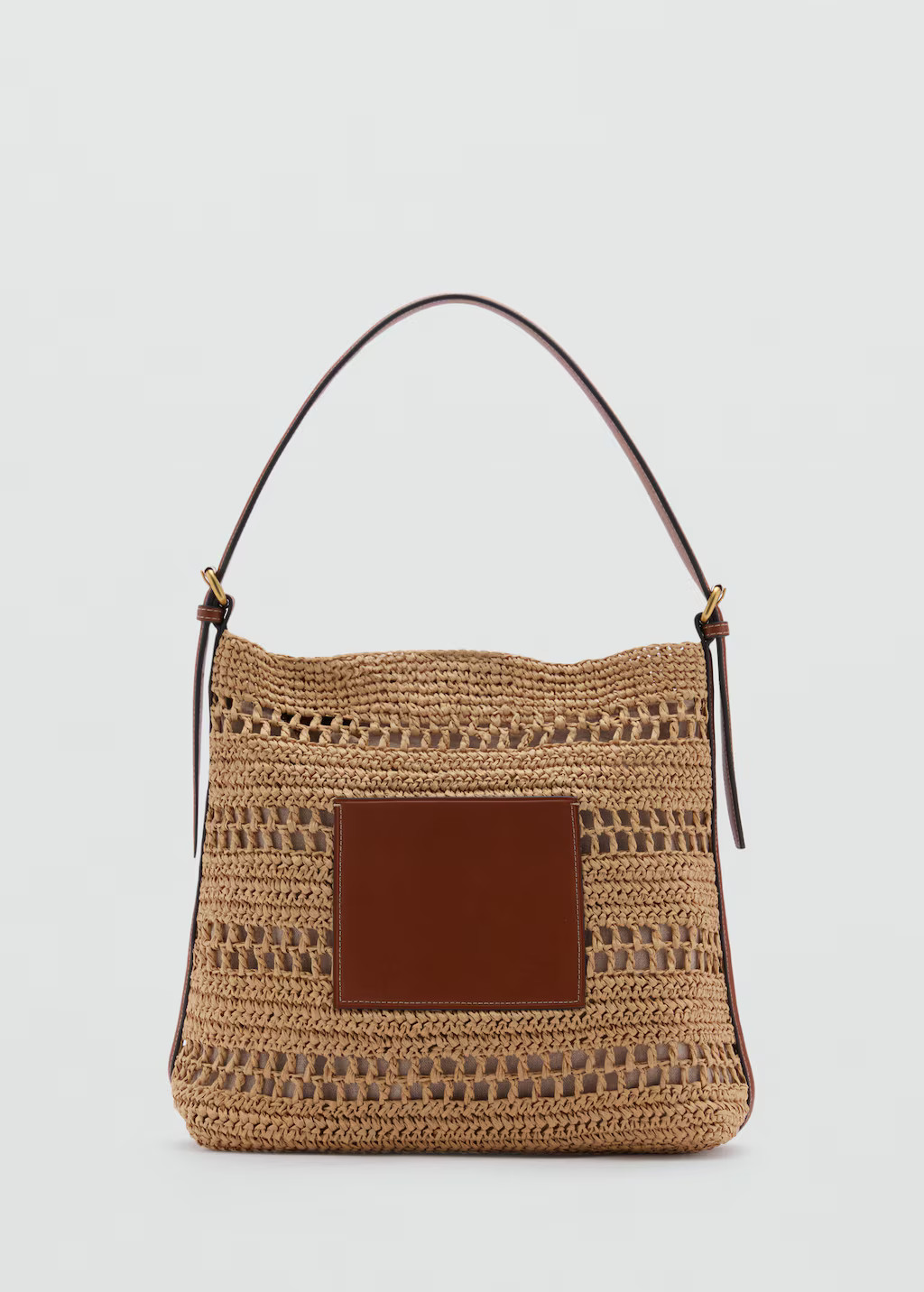 Natural fibre shoulder bag - Women | MANGO United Kingdom | MANGO (UK)