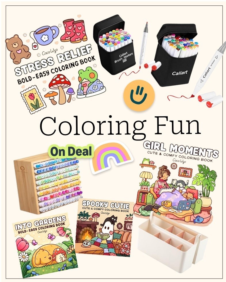 The cutest Amazon coloring finds to make your next creative night cozy and fun! From stress relief coloring books to brush markers and marker storage organizers, these are perfect for both adults and teens who love art and relaxation. 

#LTKFamily #LTKHome #LTKSaleAlert