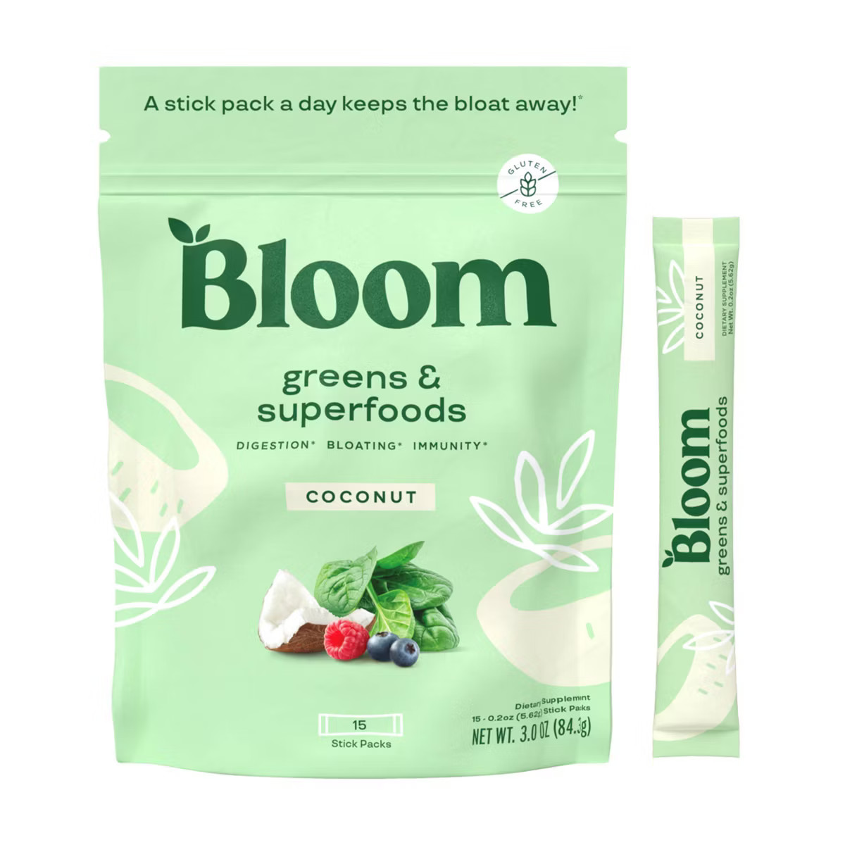 BLOOM NUTRITION Greens and Superfoods Powder - Coconut | Target