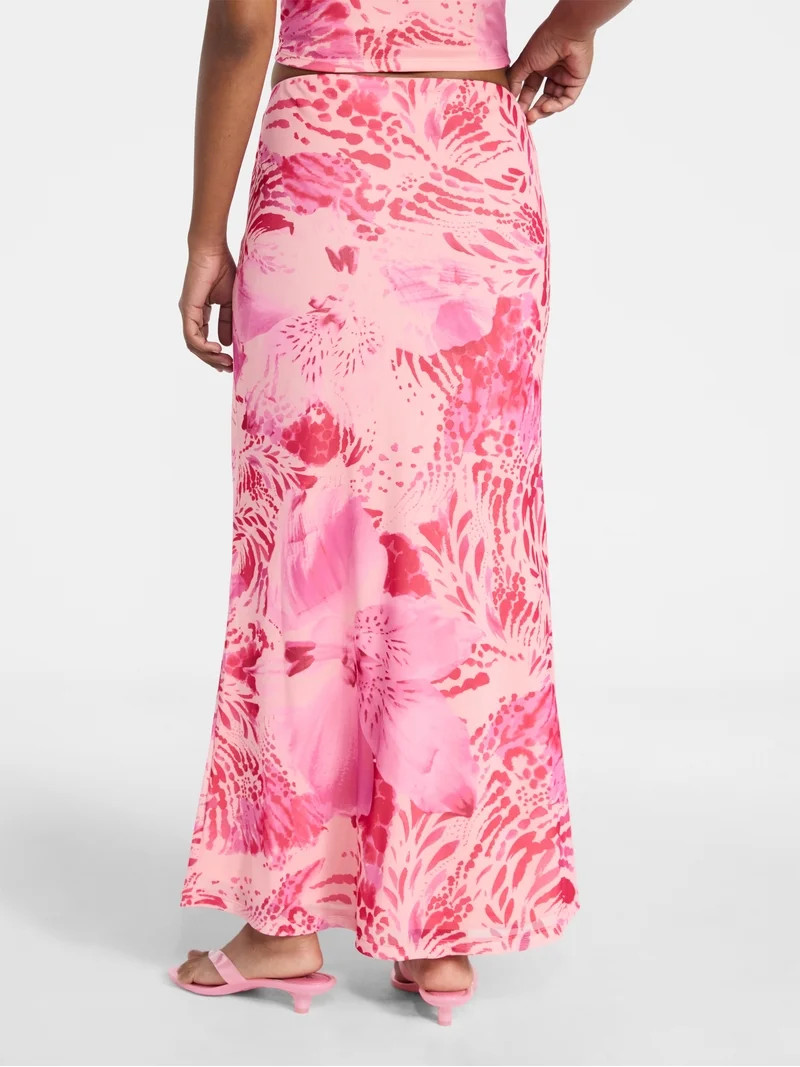 No Boundaries Mesh Maxi Skirt, Women's XXS-XXL | Walmart (US)