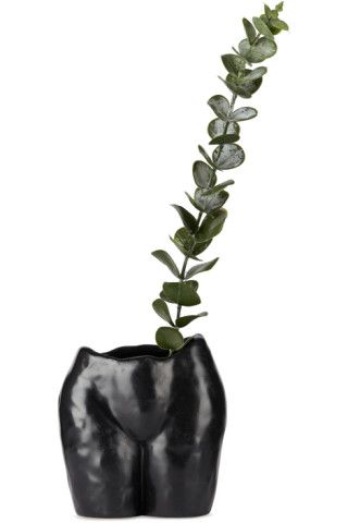 Anissa Kermiche - Black Ceramic Popotin Pot | SSENSE
