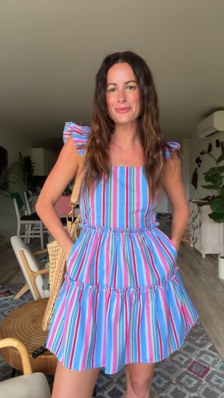 This is the cutest, colorful dress! Perfect for a casual day with flats or dress it up for date night or even a baby shower! 

#LTKootd #LTKTall #LTKgrwm