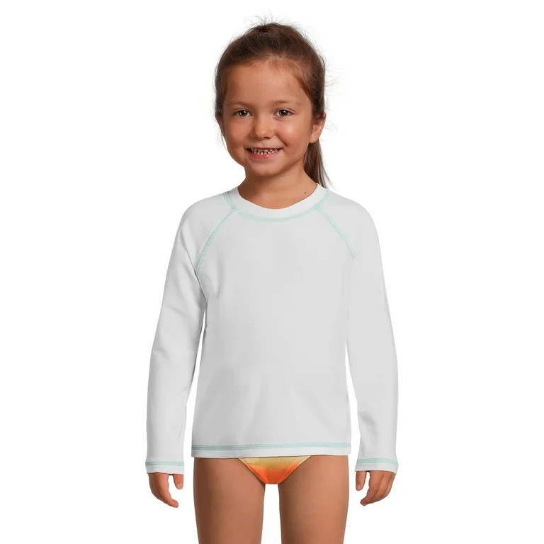 Wonder Nation Toddler Long Sleeve Swim Rash Guard, Sizes 12M-5T - Walmart.com | Walmart (US)