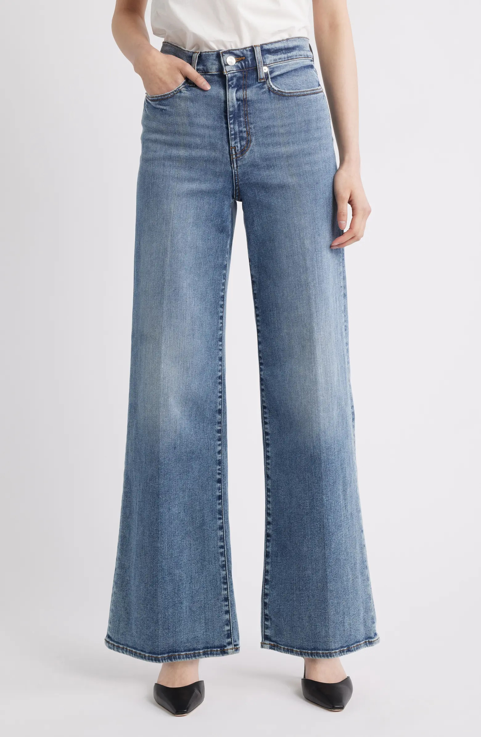 Le Slim Palazzo Jeans | Nordstrom