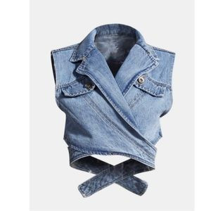 dream architect jean vest top | Poshmark