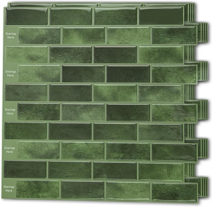 Art3d 10-Sheet Kitchen Backsplash Tiles Peel and Stick, Self Adhesive Wall Tile Sticker for Kitch... | Amazon (US)