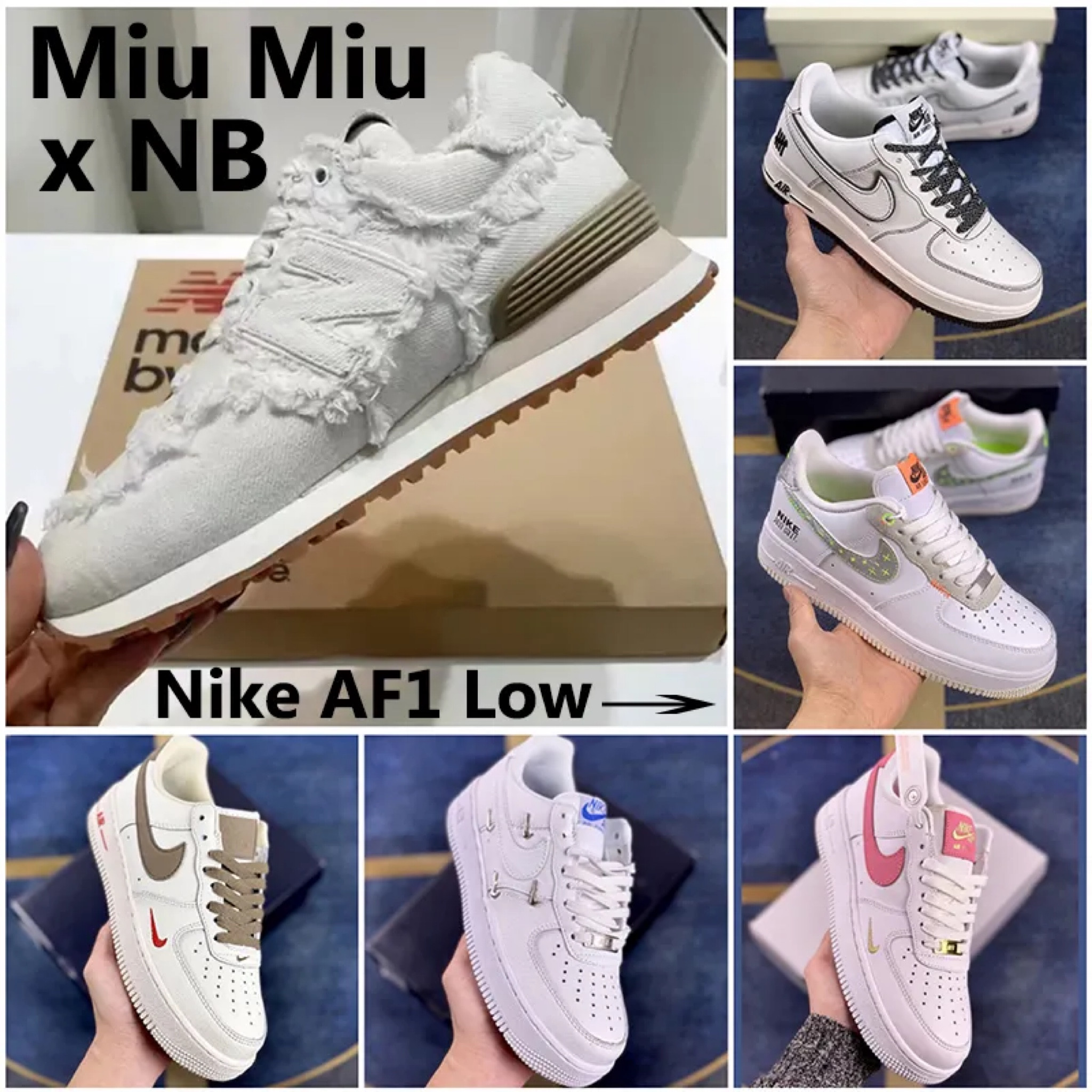 Nike Air Force 1 and Miu Miu mirror dupes #dhgate #designerdupes #fencefinds 

#LTKunder100 #LTKshoecrush #LTKU