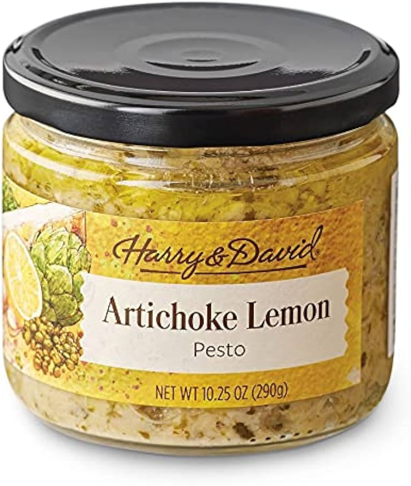 Harry & David Artichoke Lemon Pesto Spread (10 Ounces), Pesto Recipe, Cheese Board Appetizer, Veg... | Amazon (US)