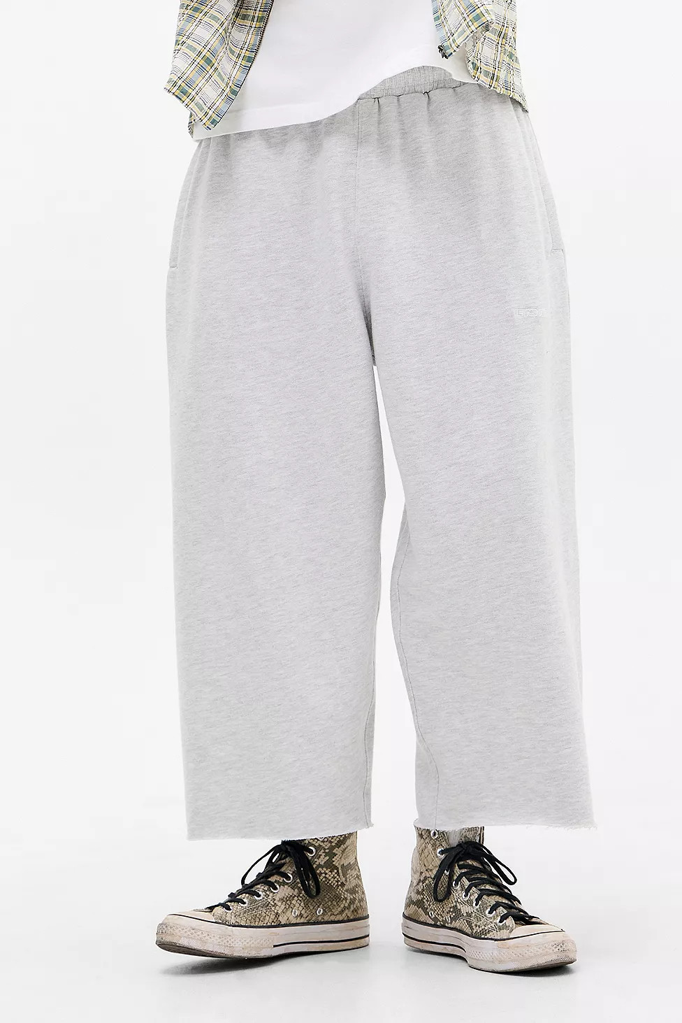 iets frans... Ice Grey Harri Cropped Joggers | Urban Outfitters UK