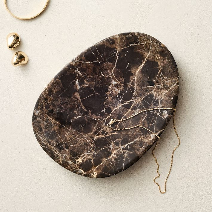Asymmetrical Marble Trays | West Elm (US)