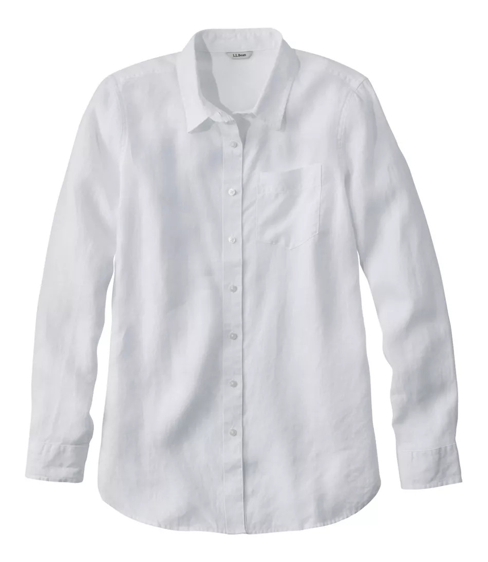 Women's Premium Washable Linen Shirt, Tunic | L.L. Bean