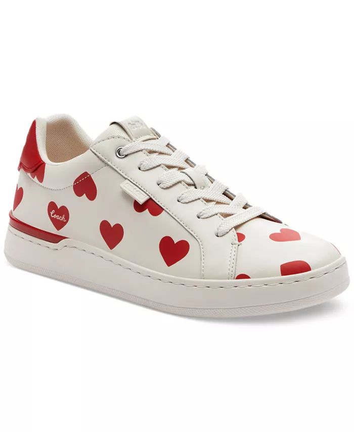 COACH Women's Lowline Signature Valentines Day Lace-Up Sneakers - Macy's | Macy's