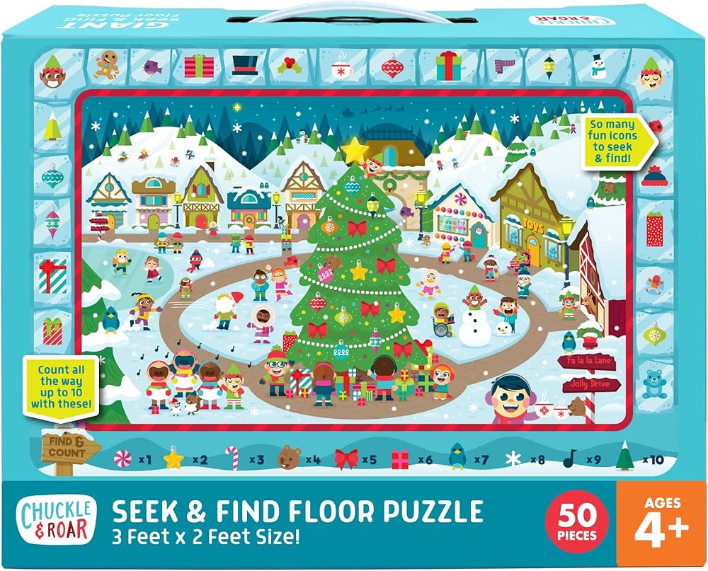 Chuckle & Roar - Christmas Village Puzzle - Engaging and Educational Puzzles for Kids - Larger Pi... | Amazon (US)