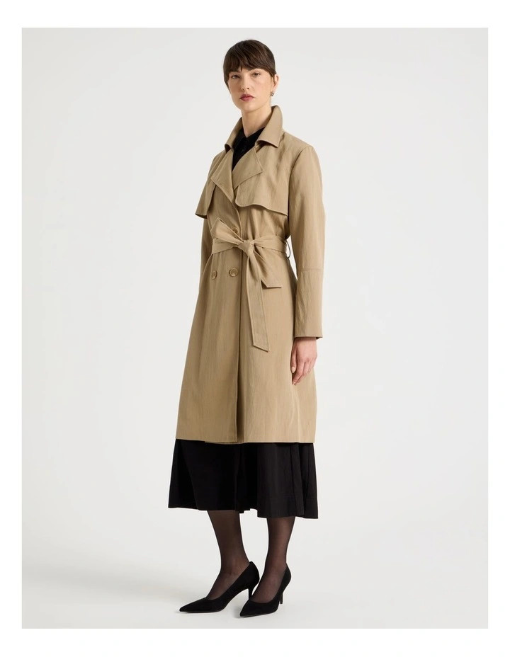 BasqueWeekend Trench Coat in Stone | Myer