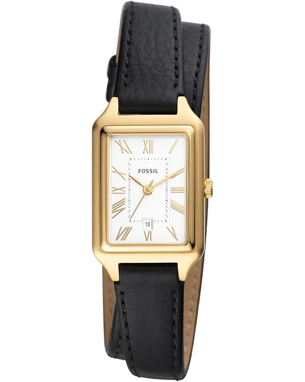 Fossil Raquel Women's Watch with Rectangular Case and Stainless Steel Bracelet or Leather Band | Amazon (US)