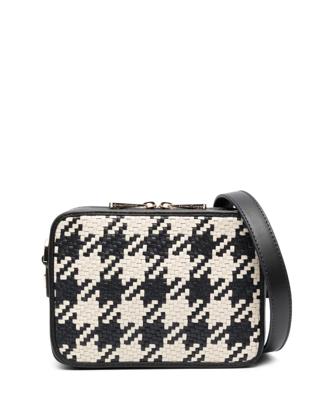 woven houndstooth crossbody bag | Farfetch Global