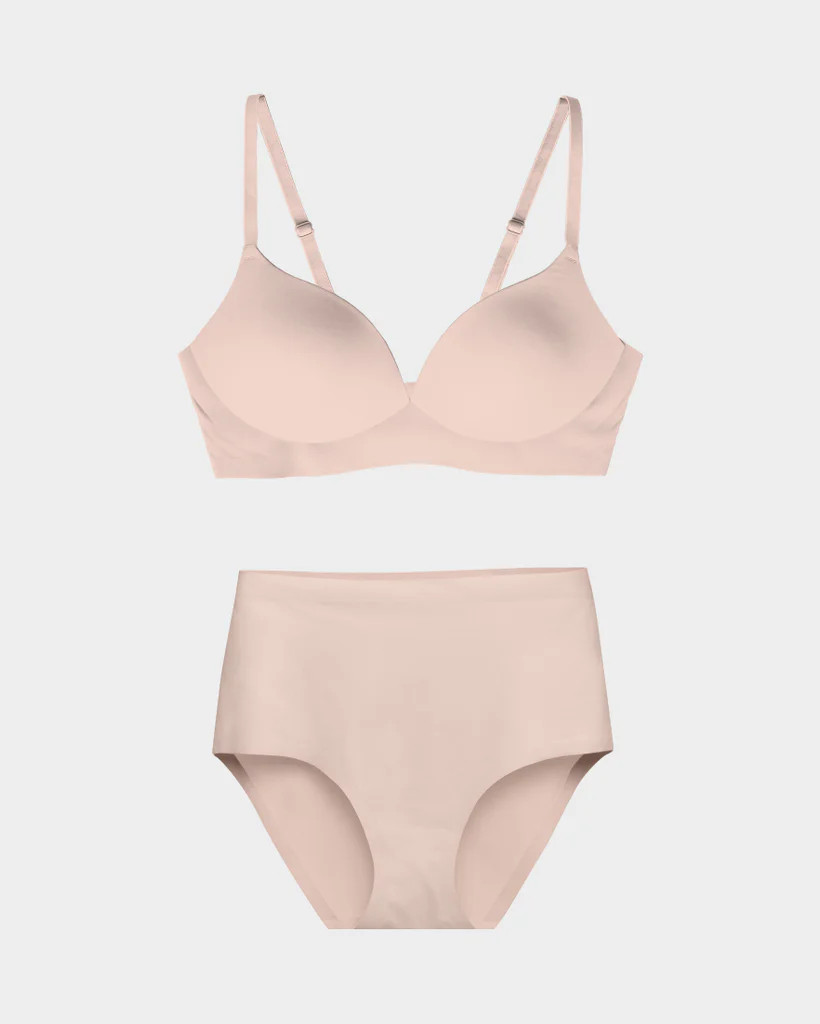 Rose Dust 3D Precision Bra and Highwaisted Set | EBY (US)