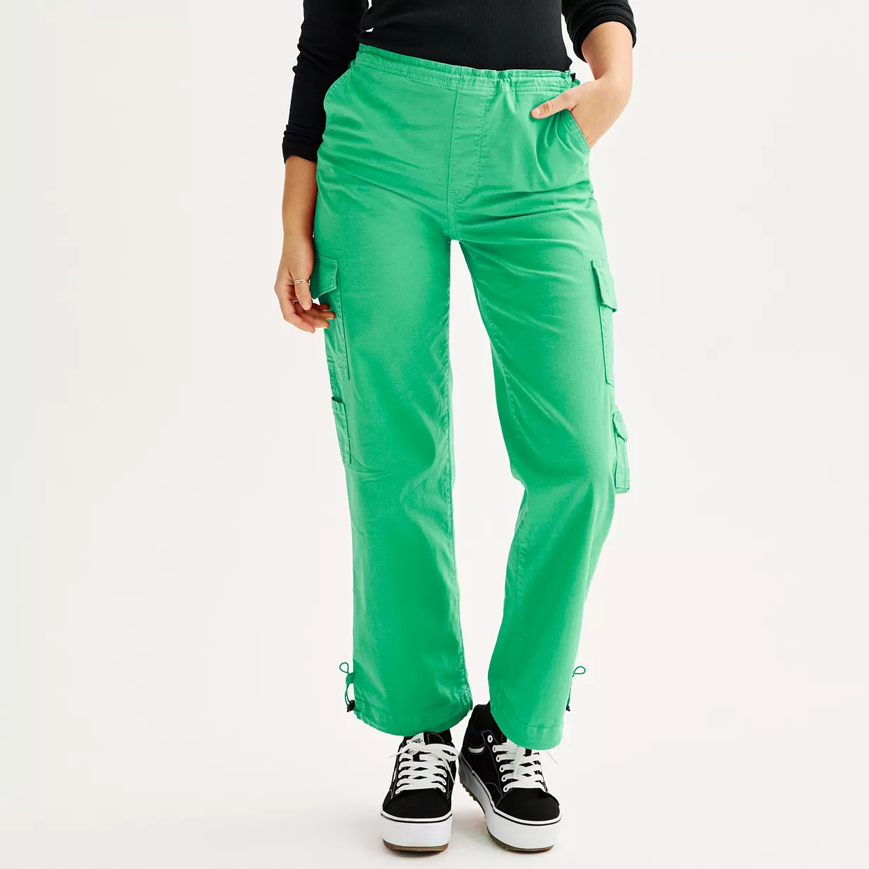 Juniors' SO® High Rise Parachute Cargo Pant | Kohl's