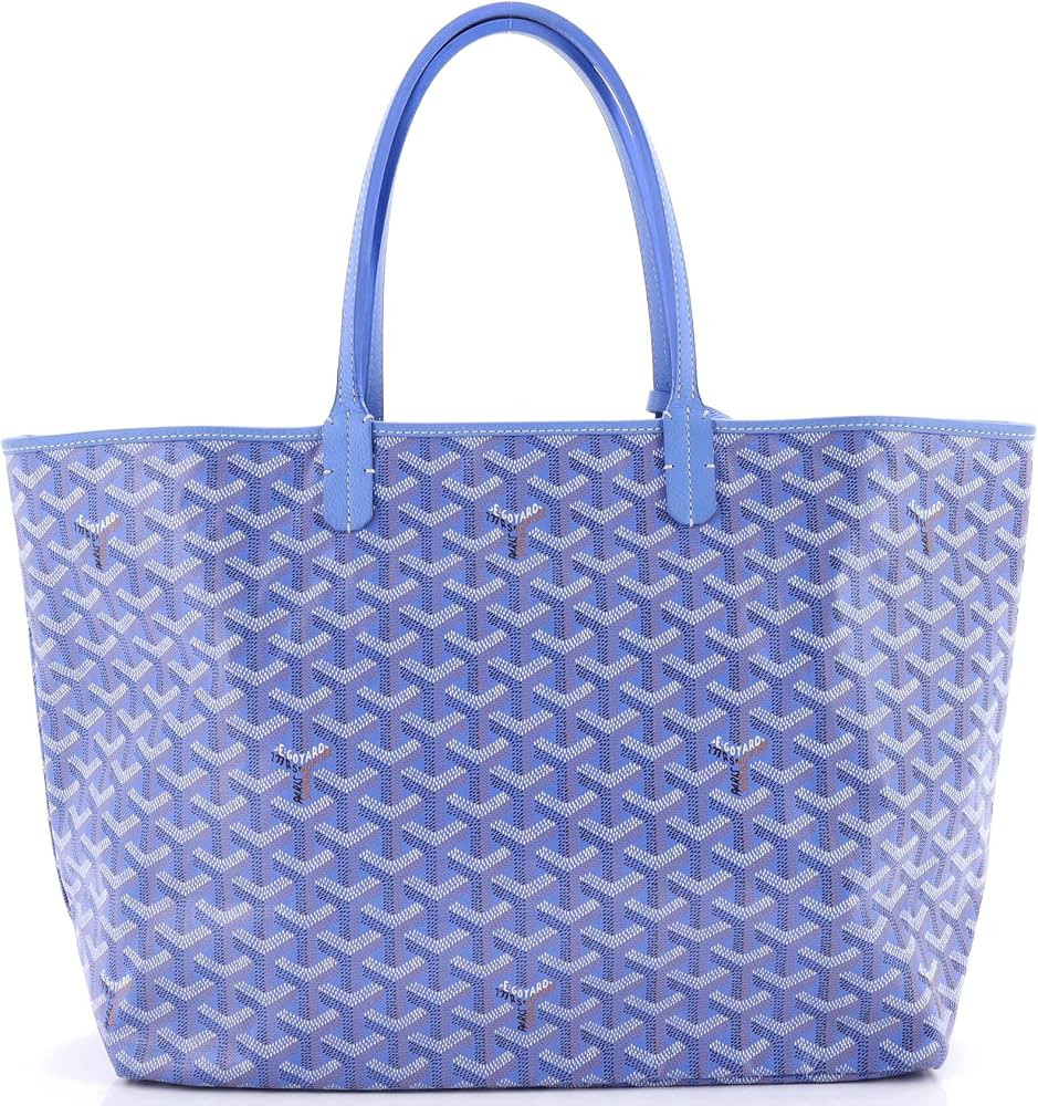 Amazon.com: Goyard, Pre-Loved Saint Louis Reversible Tote Coated Canvas and Printed Canvas PM, Bl... | Amazon (US)