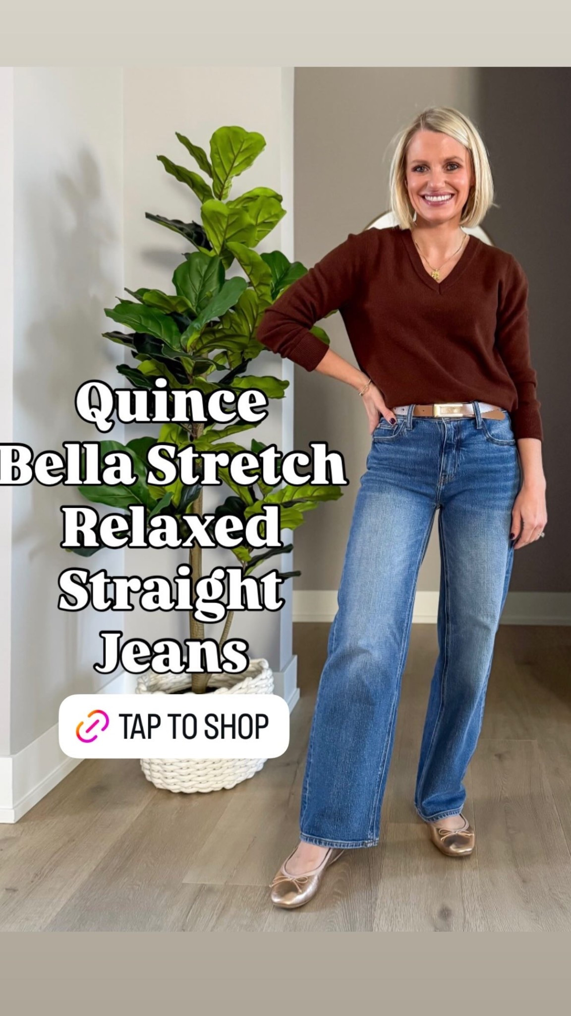 Quince Bella stretch jeans were a hit in 2025! I can’t wait to style them in more ways in 2026! 
Sweater- small (size up) 
Jeans- 25/28” inseam

#LTKPetite #LTKFindsUnder100 #LTKOver40