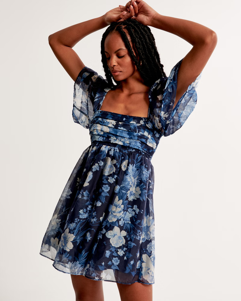 Emerson Angel Sleeve Mini Dress | Abercrombie & Fitch (US)