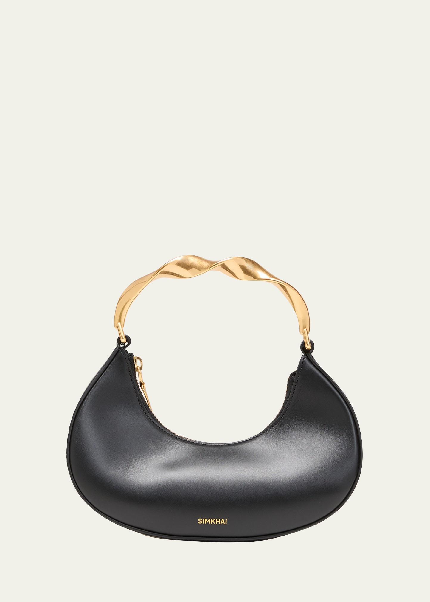 SIMKHAI Nixi Twist Leather Top-Handle Bag | Bergdorf Goodman