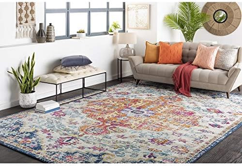 Artistic Weavers Odelia Updated Traditional Rug Orange/Navy 5'3" x 7'3 | Amazon (US)