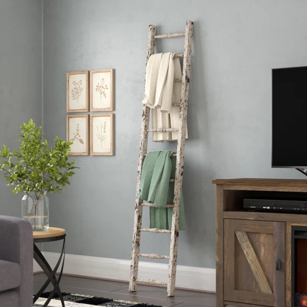 69'' Tall Solid Wood Blanket Ladder | Wayfair North America