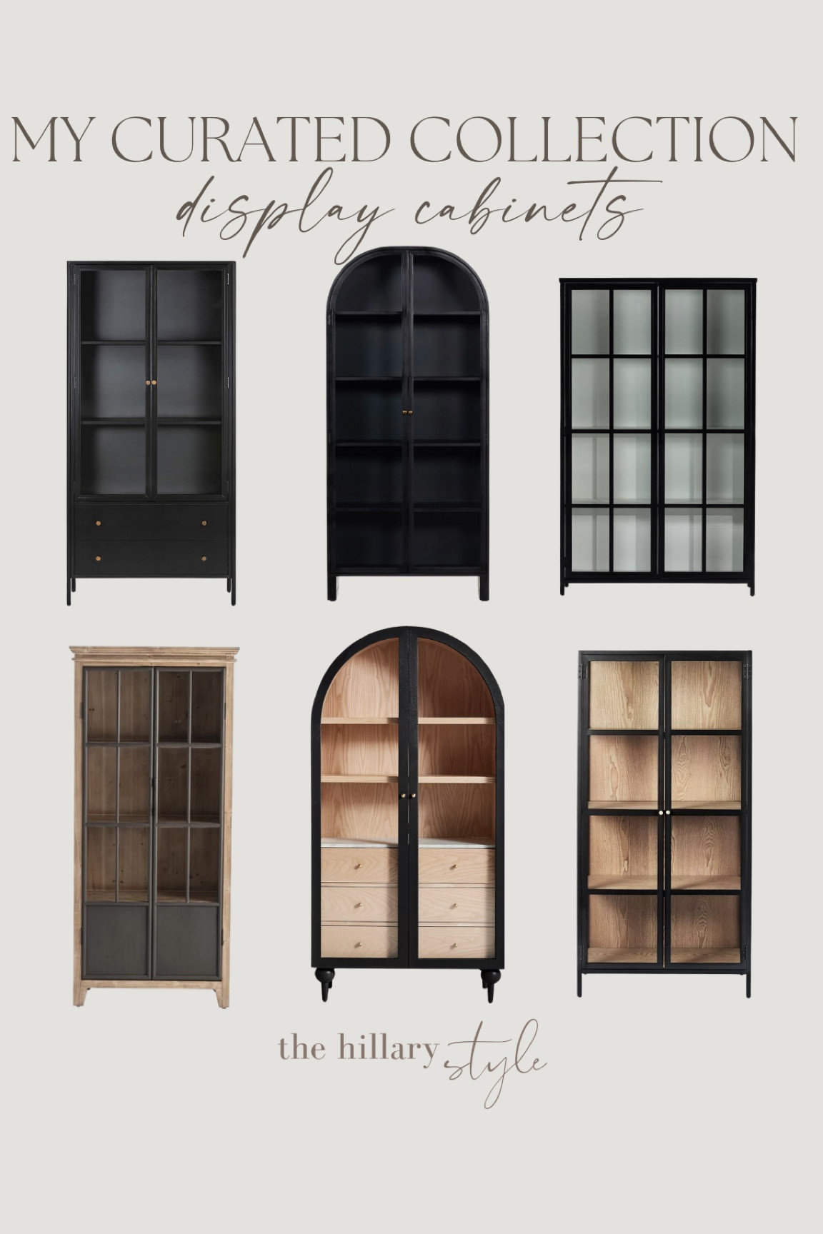 My curated collection! These are some of my favorite display cabinets…

Amazon. Pottery barn. Crate and barrel. Target. Wayfair. All modern. 

#LTKsalealert #LTKstyletip #LTKhome