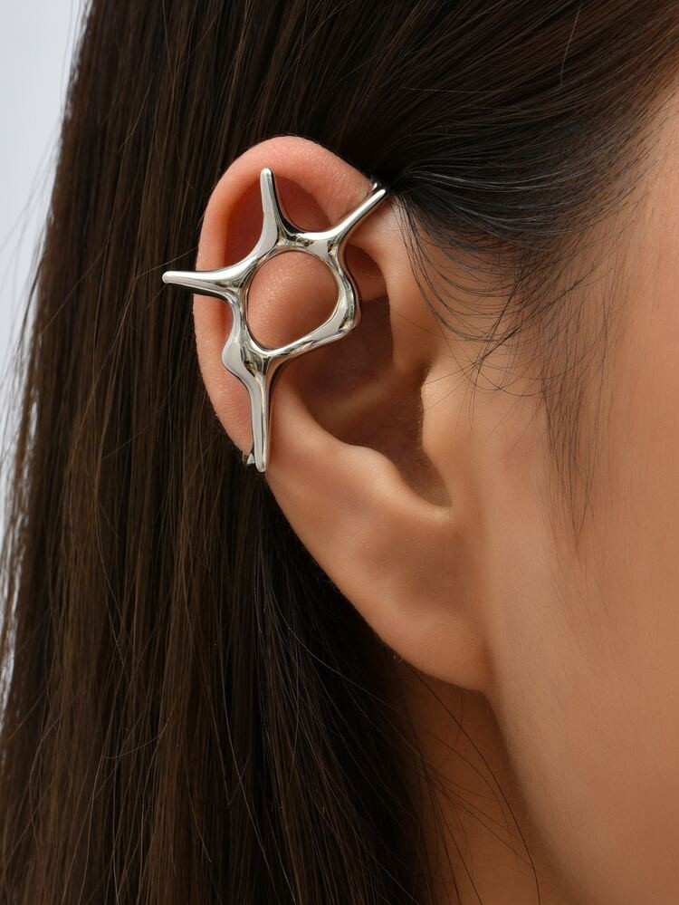 2pcs Structured Ear Cuff | SHEIN