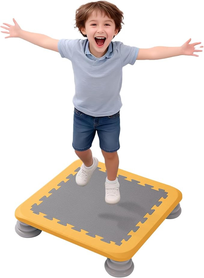Mini Trampoline for Kids, Indoor Rebounder Non-Slip Base, Sensory Trampoline for Autism Kids, Bou... | Amazon (US)