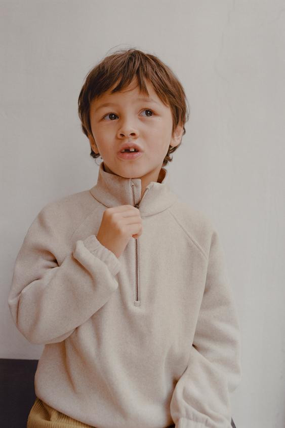 SOFT TOUCH ZIP SWEATSHIRT | Zara US