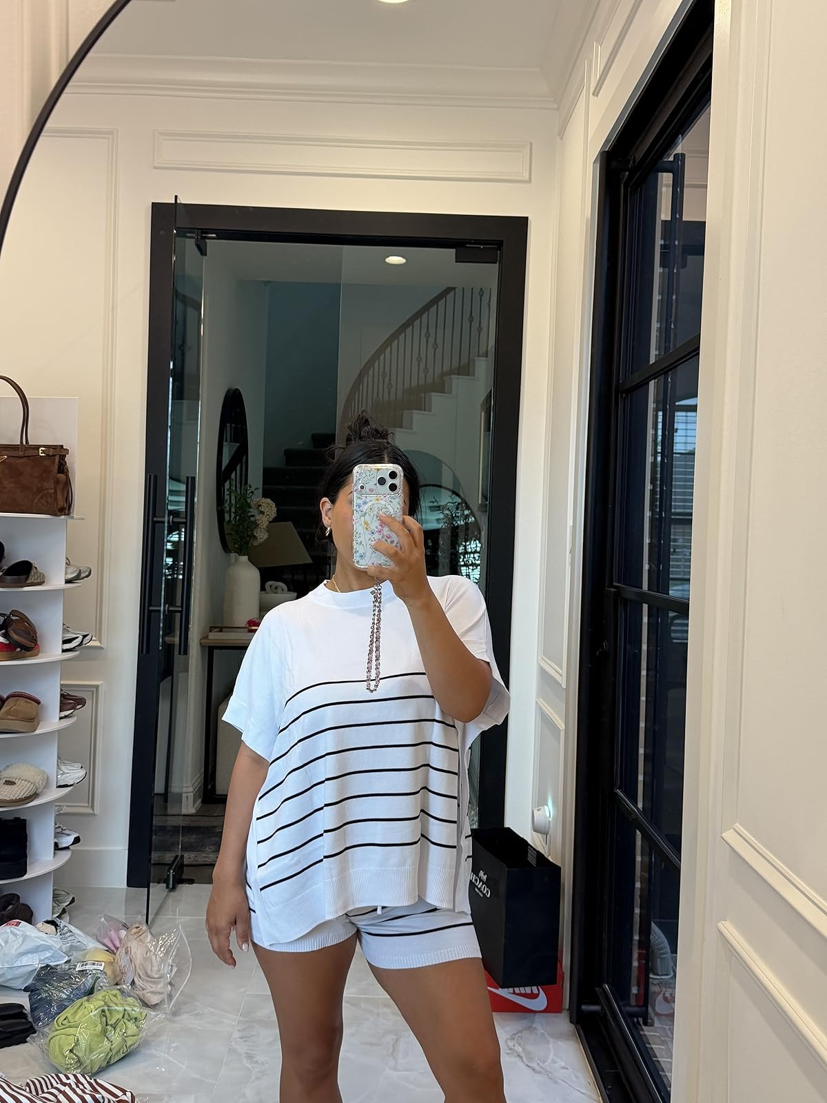 SpaceAid 7 Tier Rotating Shoe Rack Tower, Spinning Shoe Display Lazy Susan, Revolving 360 Shoe Ra... | Amazon (US)