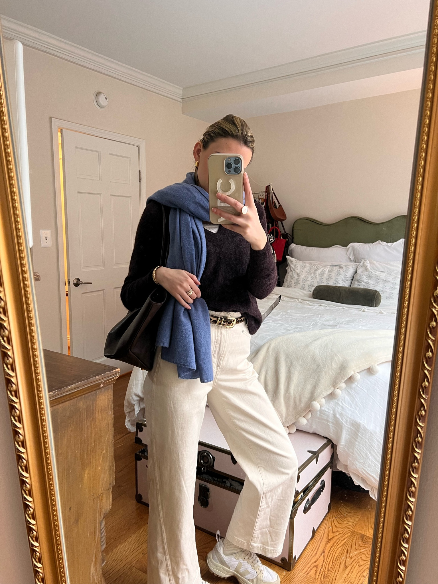 Winter outfit ideas / layering sweaters / ecru denim / cheetah leopard / cashmere wrap

#LTKworkwear #LTKshoecrush #LTKSeasonal